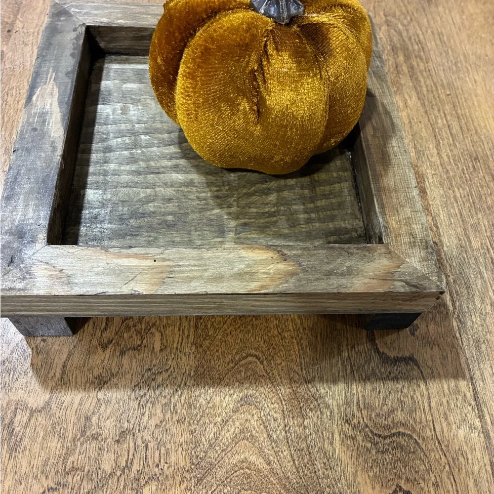 Rustic Wooden Bath Tray
